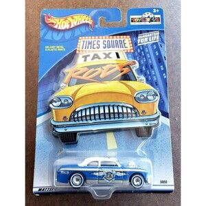 2001 Hot Wheels SHOE BOX Blue Times Square Taxi Rods  TOYS 'R' US Exclusive 1:64